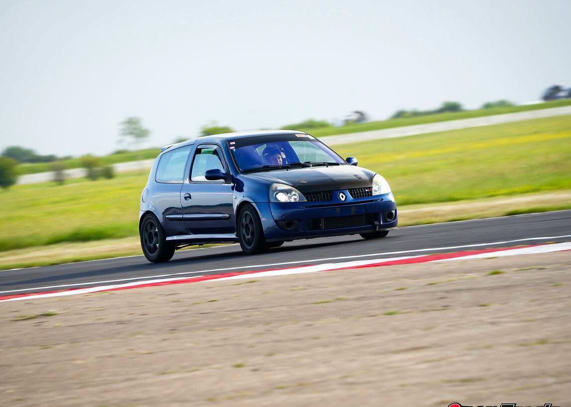 Clio track car on circuit